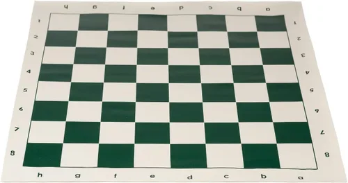 Vista 2 de Tableros de ajedrez enrollables de vinilo estándar, tableros profesionales de ajedrez para clubes y torneos (cuadrado de 2.15 pulgadas, verde)
