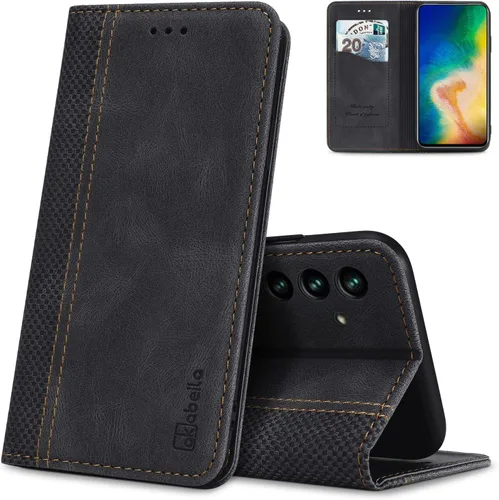 Vista 20 de AKABEILA Funda para Nokia G11 Plus Premium PU Cuero Flip Wallet Case con Cierre Magnético Ranuras para Tarjetas Folio Teléfono Móvil Funda Negro