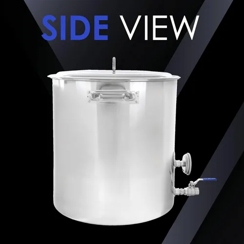 Vista 2 de CONCORD - Olla de acero inoxidable para preparar cerveza casera (accesorios sin agua) (20 cuartos de galón/5 galones)