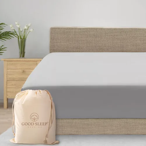 Vista 19 de Good Sleep Bedding Sábana bajera ajustable individual XL, sábanas extralargas de 1000 hilos, suave y transpirable con bolsillo profundo de 16