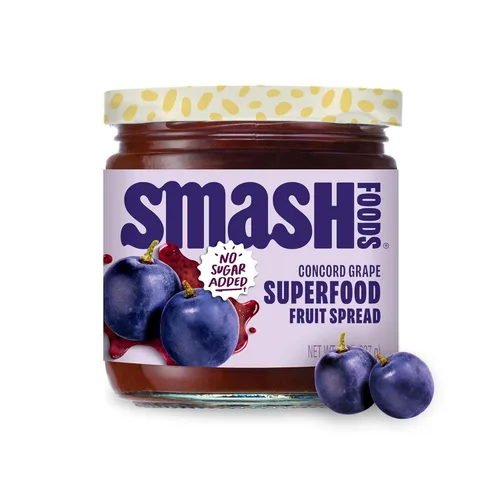 Vista 10 de Smash Foods Mermelada de frutas Mermelada keto sutilmente dulce hecha con bayas reutilizadas y otros ingredientes simples Mermelada de frutas