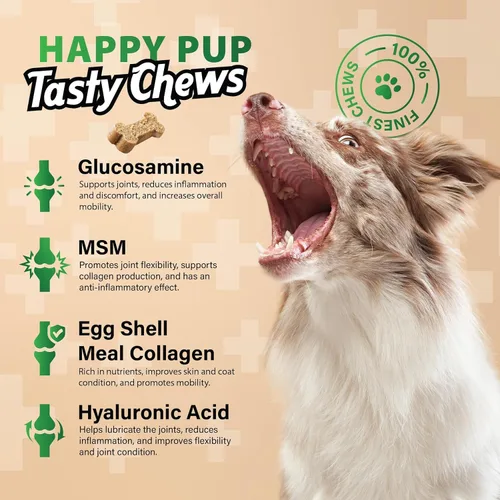 Vista 5 de Glucosamine for Dogs Chewable, Joint Supplement for Dogs for Mobility Support, Glucosamine Chondroitin Chews