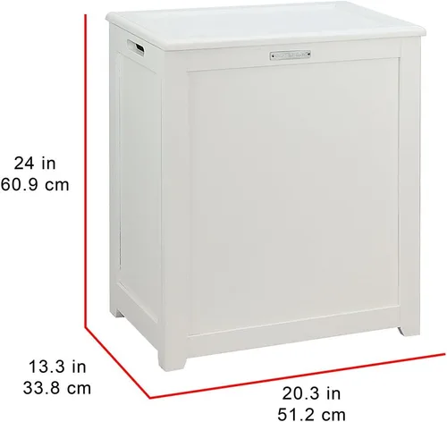 Vista 9 de Oceanstar RH5513WHITE - Cesta de almacenamiento para lavandería, color blanco