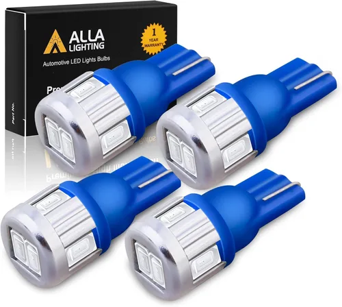 Alla iluminación 4 x Super brillante bombillas LED de Samsung 5630 SMD T10 cuña 194 168 2825 W5 W 175 para sustituir en placa patente interior Mapa