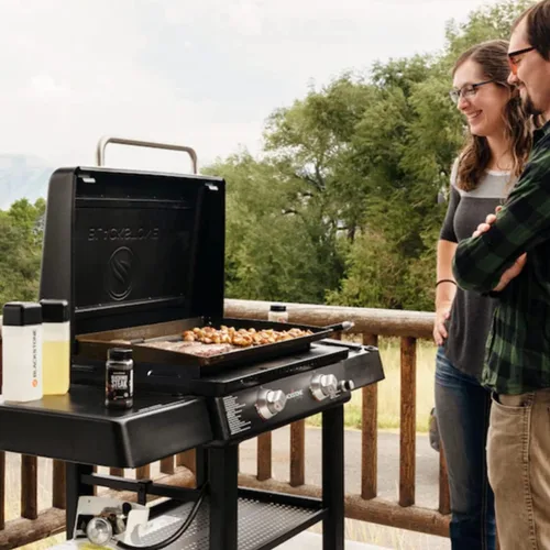 Vista 6 de Juego de 4 piezas GARNETIN Magnetic Steel Wind Guard for Blackstone Griddle 17" – Accesorios de parrilla con pantalla de viento – Protege del viento