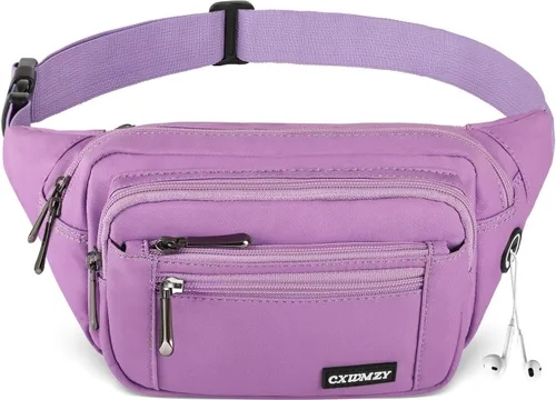 Vista 13 de CXWMZY - Riñonera para hombre y mujer, con correa ajustable impermeable de gran capacidad, apto para actividades al aire libre, entrenamientos
