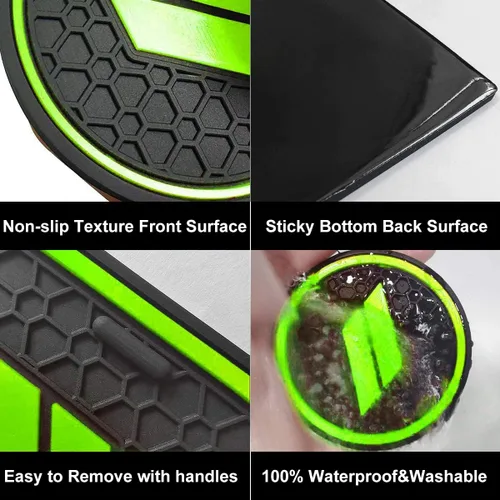 Vista 6 de Auprite Alfombrillas antipolvo para accesorios Dodge Challenger 2015 2016 2017 2018 2019 2020 2021 2022 2023, se adapta a la medida forros para Negro