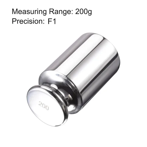 Vista 3 de uxcell Acero inoxidable de la precisión del peso 7.05 oz F1 de la calibración del gramo para las balanzas de Digitaces