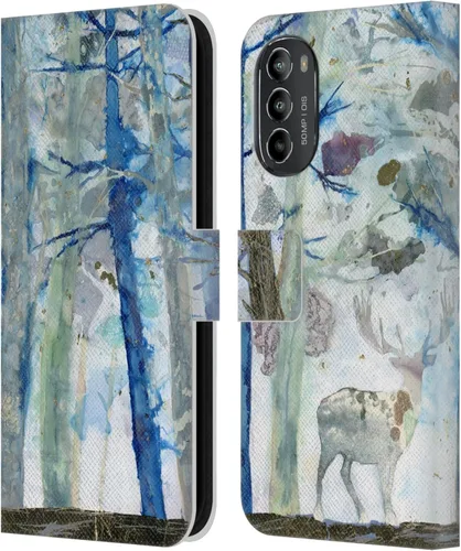 Vista 10 de Head Case Designs Officially Licensed Wyanne Quiet Nature 2 Leather Book Wallet Case Cover Compatible with Motorola Moto G82 5G