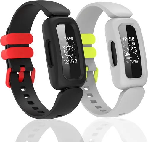 Vista 7 de Bandas de silicona compatibles con Fitbit Ace 3, bandas de repuesto suaves impermeables para Ace 3 bandas para niños y niñas, accesorios de pulsera