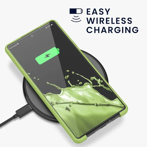 Vista 643 de kwmobile Funda Compatible con Google Pixel 6 Pro - Funda de teléfono de silicona TPU con acabado suave - Azul Arrecife