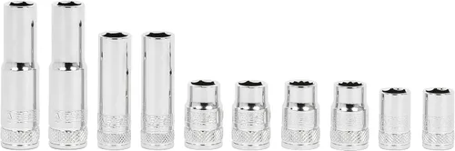 Vista 12 de ARES 39014 - Juego de dados flexibles universales SAE de 7 piezas con impulsor de 1/4 de pulgada - Dados de 6 puntos de 3/16 de pulgada a 9/16