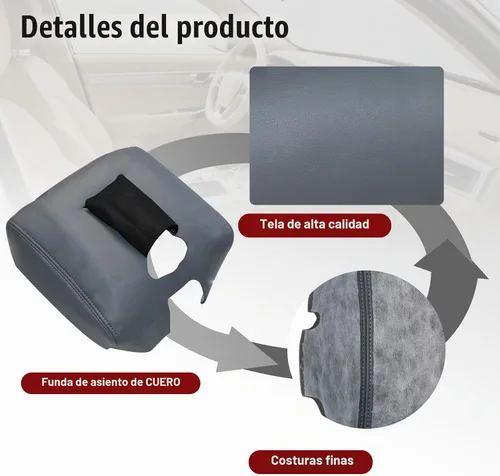 Vista 5 de NLQR Cubierta de Consola Central de Repuesto compatible con Chevy Silverado GMC Sierra 1500 2500 3500 2014-2018, Almohadilla de Caja de Negro 1