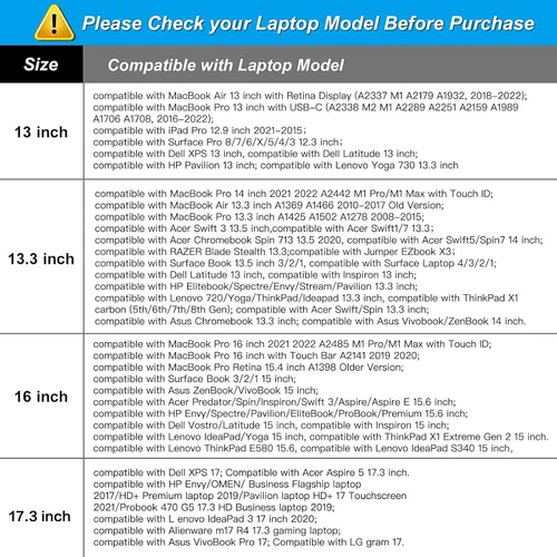 Vista 6 de MOSISO Bolsa de hombro para laptop compatible con MacBook Air de 13 pulgadas M3 M2 M1 2018-2024 / Pro de 13 pulgadas M2 M1 2016-2024, funda