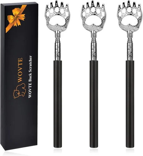 Vista 11 de Rascador de espalda Wovte telescópico en forma de garra de oso, Negro, 1