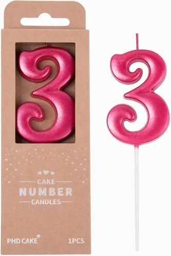 Vista 51 de PHD CAKE Velas de cumpleaños número 0 azul elegante de 2.76 pulgadas, velas de número azul, velas de número para pastel, celebración de fiesta