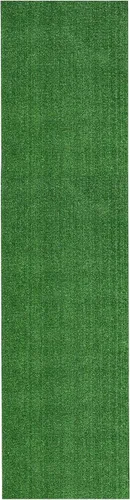 Vista 12 de Ottomanson Alfombra de Césped Artificial Falso de 6 pies 6 pulgadas x 24 pies - Césped Realista con Protección UV - Perforada para Fácil Drenaje