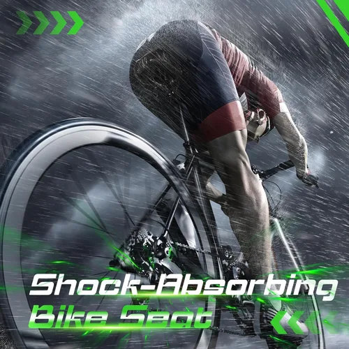 Vista 9 de Zacro Cojín de asiento de bicicleta, funda acolchada de gel para asiento de bicicleta para hombres y mujeres, cómodo, asiento de bicicleta