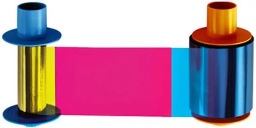 Vista 2 de Cinta de color original Fargo YMCKO #45610 para impresora Fargo DTC1500