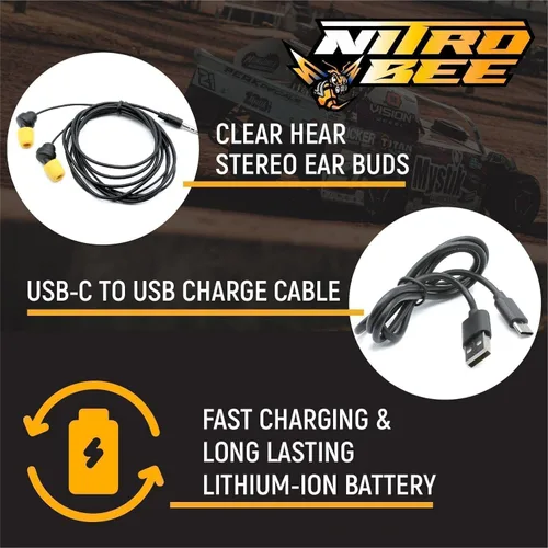 Vista 3 de Rugged Radios Nitro Bee (receptor de carreras, receptor de carrera)