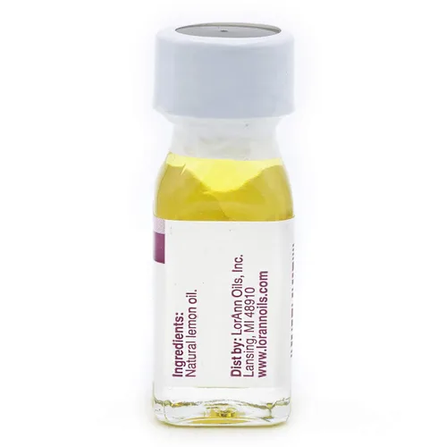 Vista 6 de LorAnn Lemon Oil SS, sabor natural, 1 dram (0.0125 fl oz - 0.1 fl oz - 1 cucharadita)