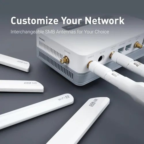 Vista 6 de GL.iNet GL-XE3000 (Puli AX) Router 5G con ranura para tarjeta SIM dual, enrutadores celulares Wi-Fi 6, batería incorporada, Multi-WAN, VPN, OpenWrt