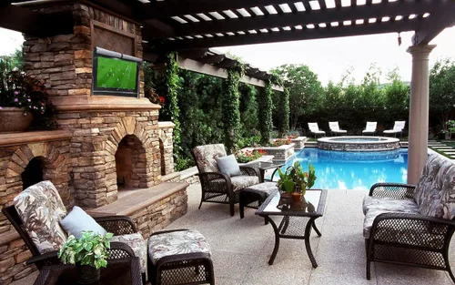 Vista 2 de Funda para televisor de exterior de 60"-65", con forro resistente a los arañazos, protector LED, mejor compatibilidad con soportes y soportes Negro