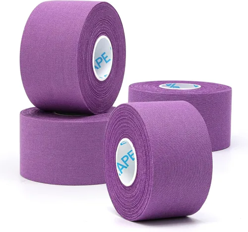 Vista 15 de OK TAPE 4 rollos de cinta atlética, cinta deportiva para lesiones, cinta médica rígida y fácil de rasgar, cinta de muñeca, sin residuos pegajosos