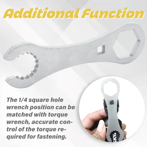 Vista 4 de nitescuba Llave de acero inoxidable 316L para herramienta de reparación de mantenimiento de engranajes de buceo SCUBAPRO Huose