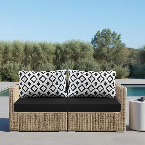 Vista 86 de idee-home Cojines impermeables para asiento de exteriores, para muebles de patio, cojines de repuesto para asiento profundo Hampton Bay