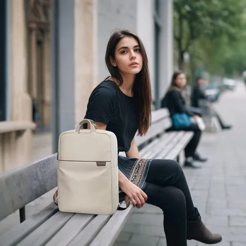 Vista 3 de GOLF SUPAGS Mochila para computadora portátil, antirrobo, delgada, mochila de viaje para mujer, resistente al agua, bolsa de libros universitaria