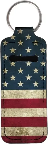 Vista 45 de Suobstales Chapstick - Llavero con clip en la manga de la bolsa para palillo labial, funda para bálsamo labial, protector de lápiz labial