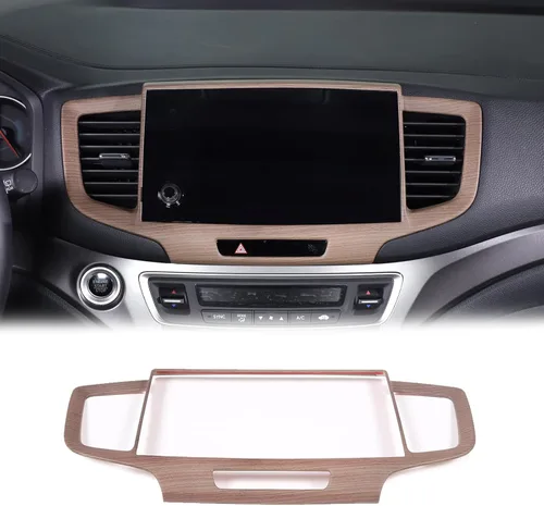Vista 9 de Marco del Panel de Navegación del Tablero para Honda Pilot 2019-2022/ Ridgeline 2021-2023/ Passport 2019-2023, Material ABS Accesorios de Moldura