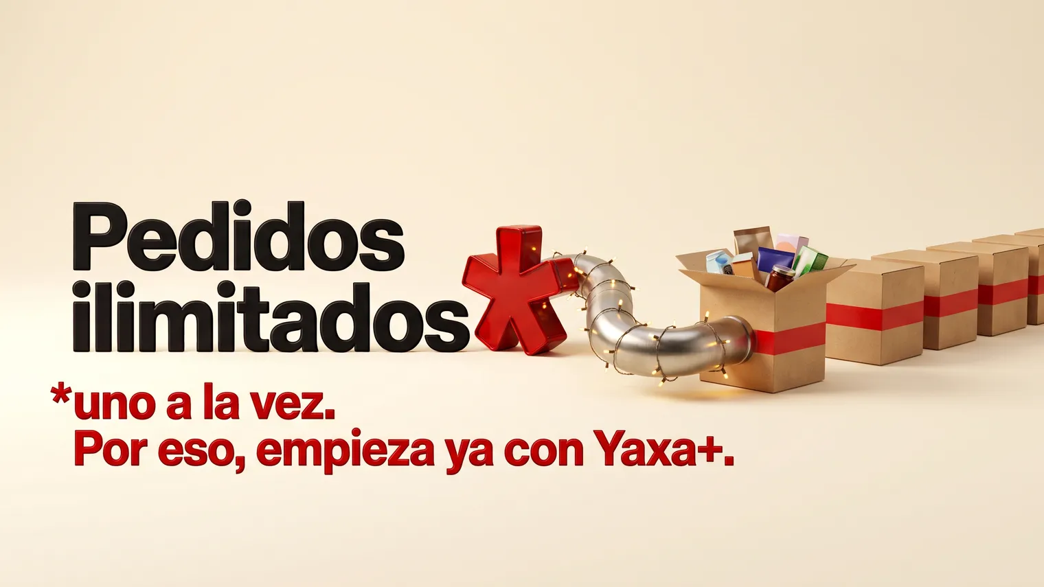 Pedidos ilimitados, uno a la vez — empieza ya con Yaxa+, el plan de Yaxa que incluye la entrega de tus pedidos importados en Colombia